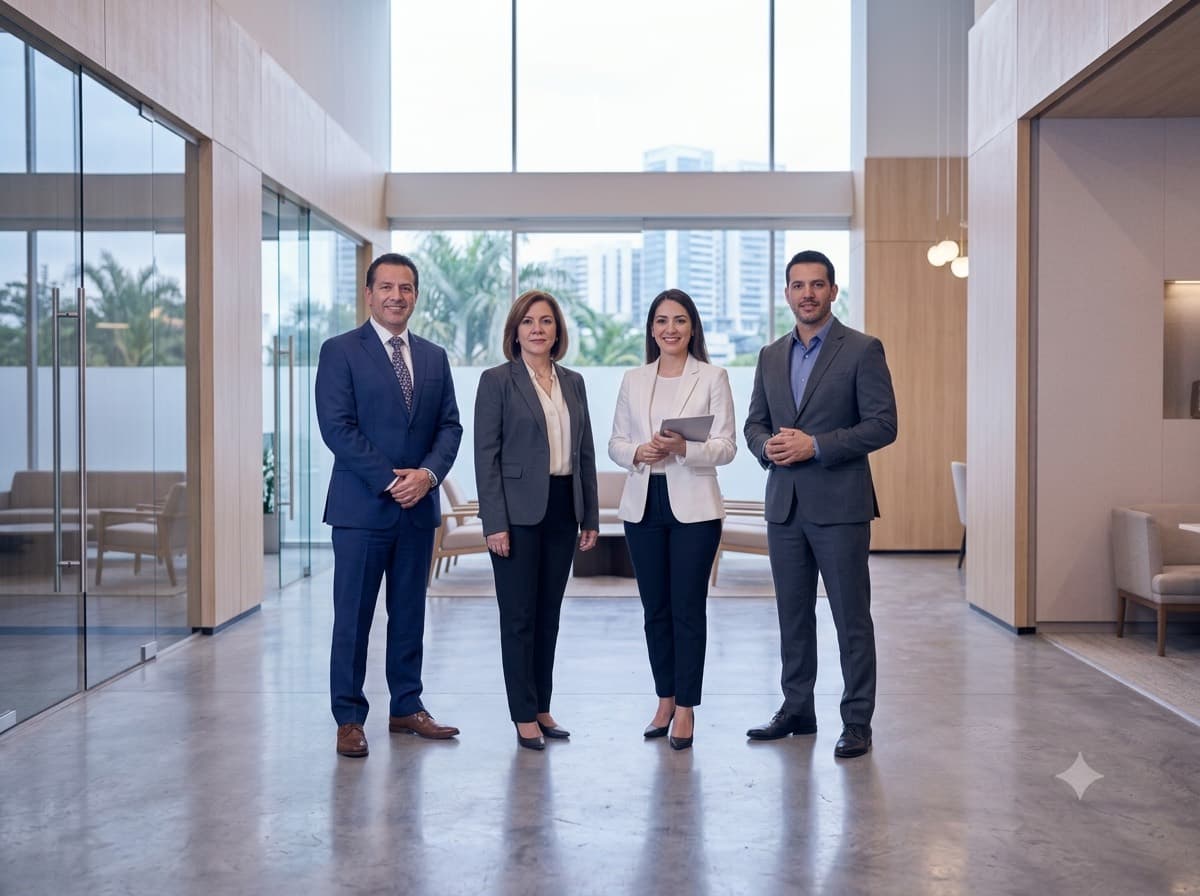 Equipo directivo de Grupo RFI en sus instalaciones